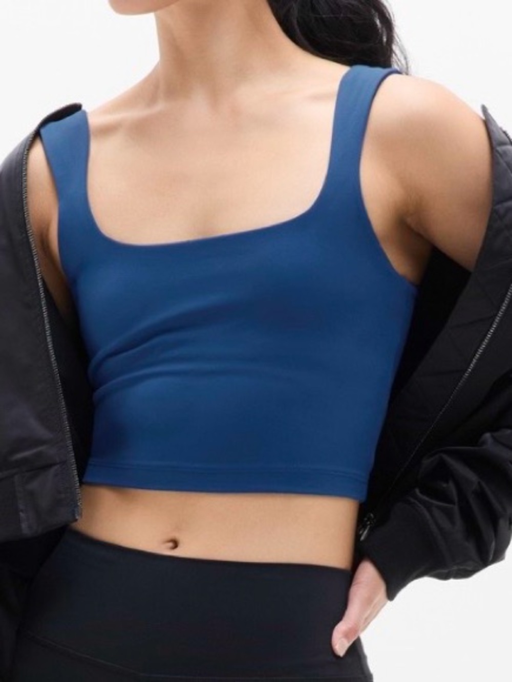NWT Athleta Transcend Square Neck Crop Bra